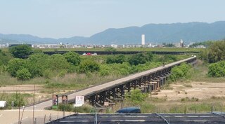 流れ橋(上津屋橋)