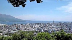 鹿児島市城山展望台からの風景