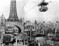 通天閣とルナパークを結んだ「ロープ・ウエィ」、1912年